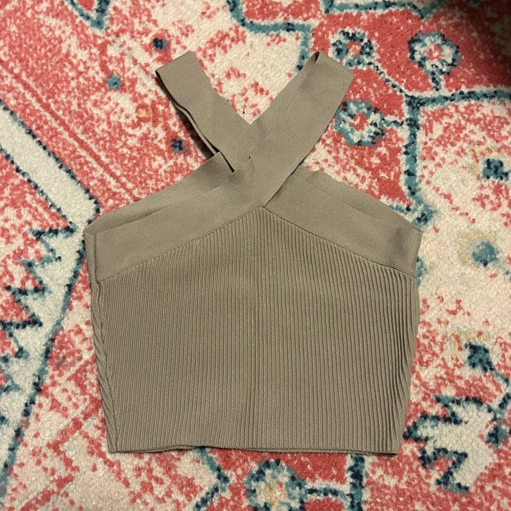 Babaton Sculpt Knit Cross Tank - Picture 4 of 5